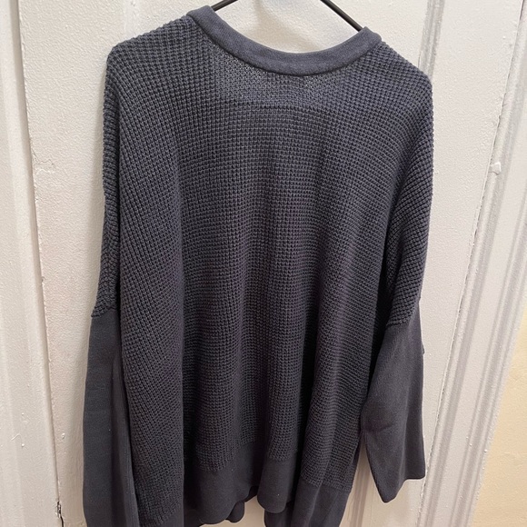 VETTA Capsule Waffle V-neck Oversized Sweater sz S - Picture 4 of 8